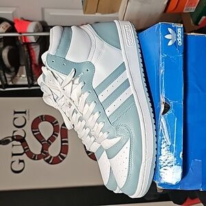 New Adidas Originals Top Ten High Top (Light Blue/White) in men's size 13